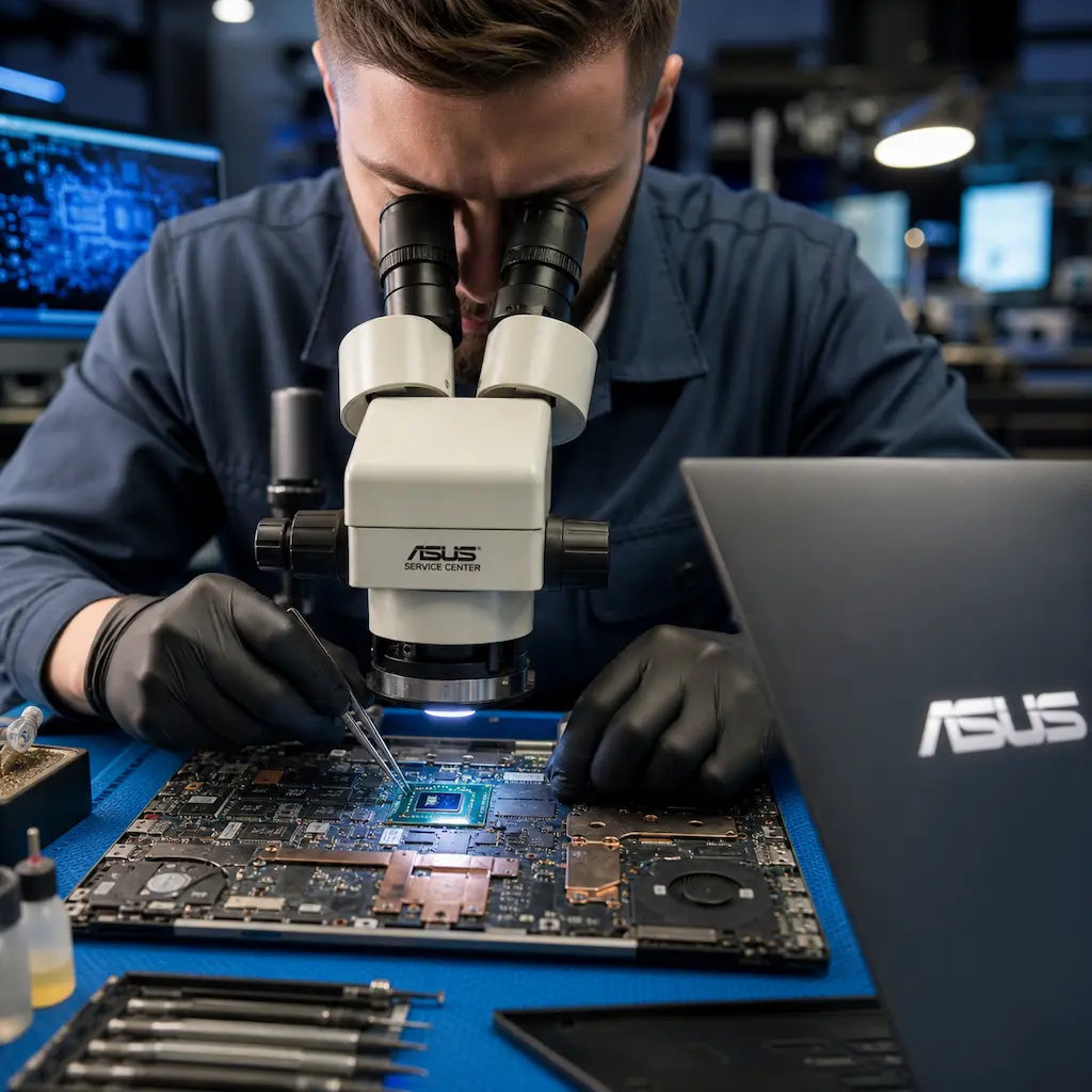 Замена видеокарты ноутбука Asus в Евпатории
