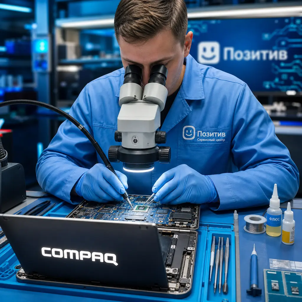 Замена видеокарты ноутбука Compaq в Евпатории