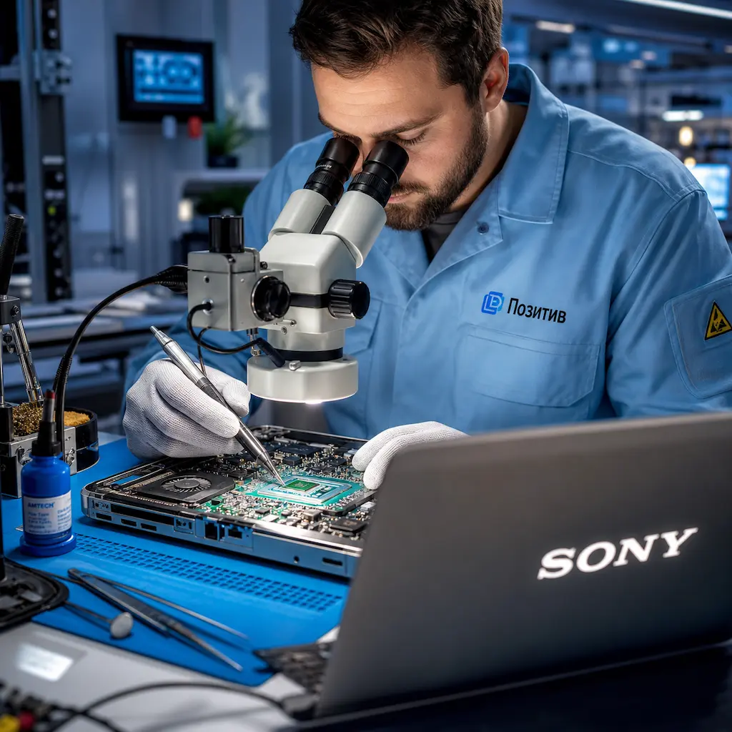 Замена видеокарты ноутбука Sony в Евпатории