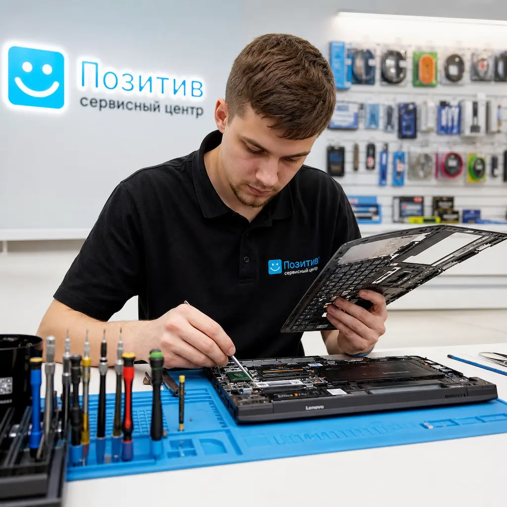 заменить клавиатуру на ноутбуке Lenovo в Евпатории