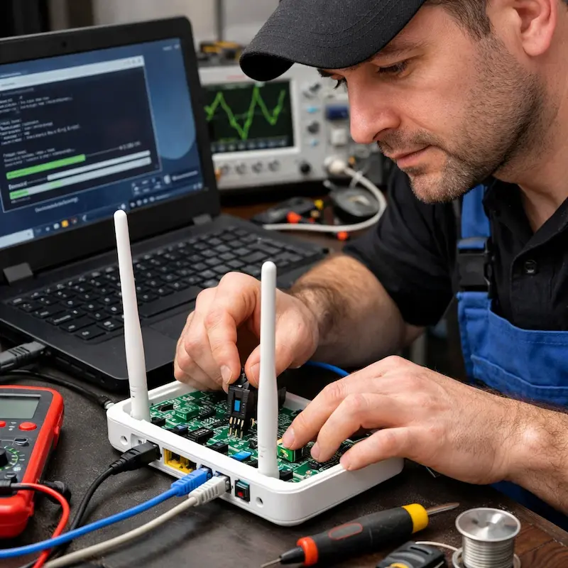 Перепрошивка WiFi роутера в Евпатории