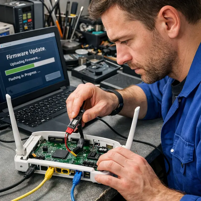 Обновление прошивки роутера в Евпатории