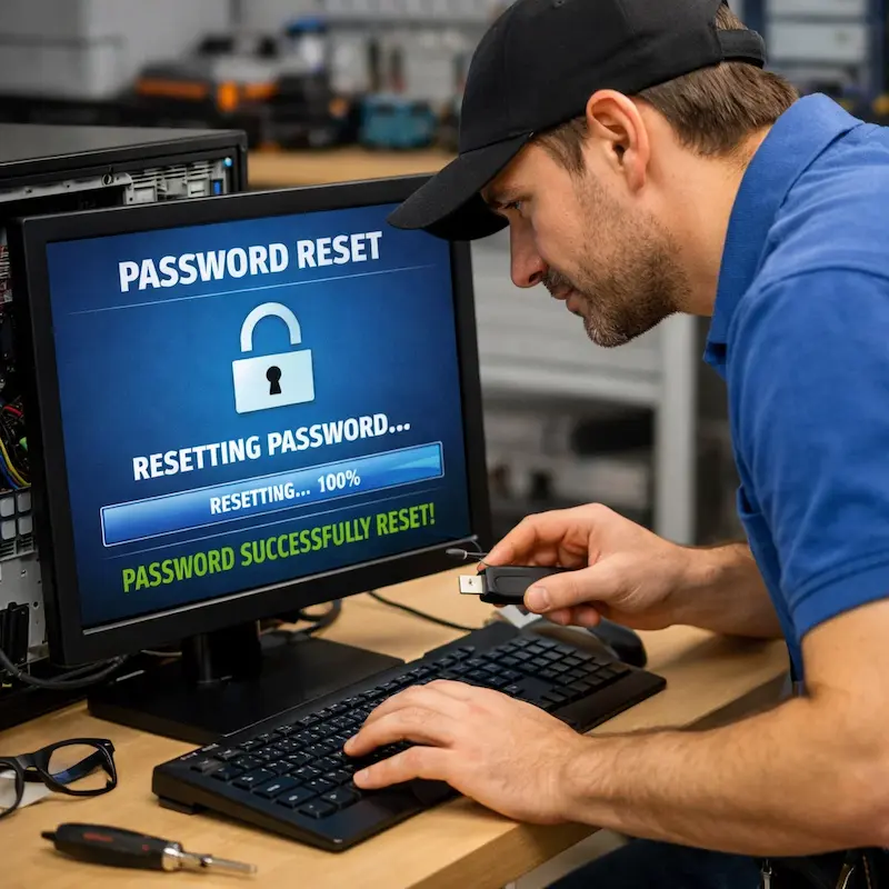 Сброс пароля от компьютера в Евпатории