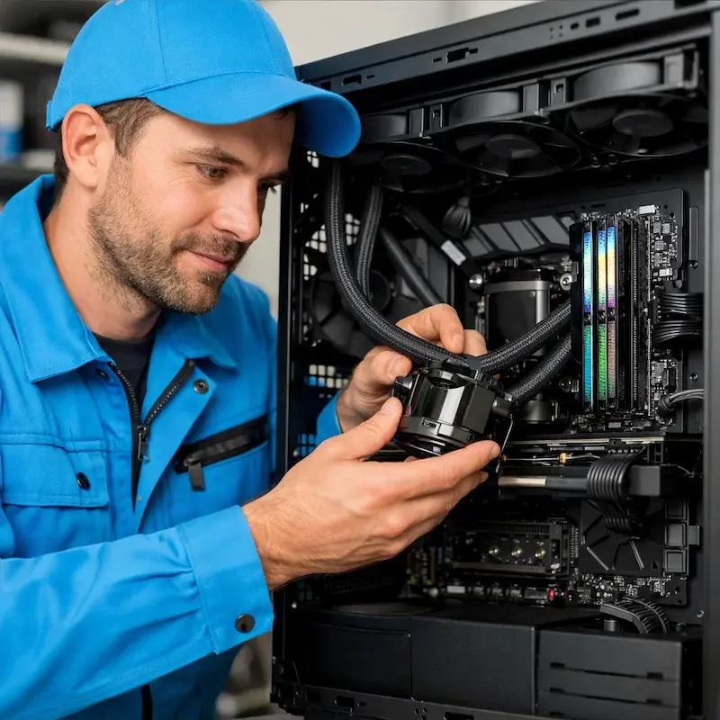 Установка СЖО на ПК в Евпатории