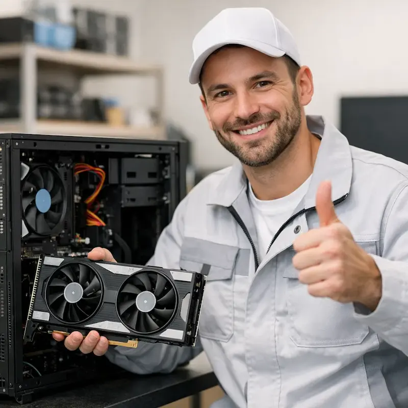 установка видеокарты на ПК в Евпатории