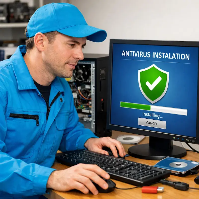 Установка антивируса на ноутбук в Евпатории